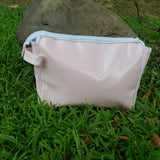 Pink and White Gingham Toiletry Pouch