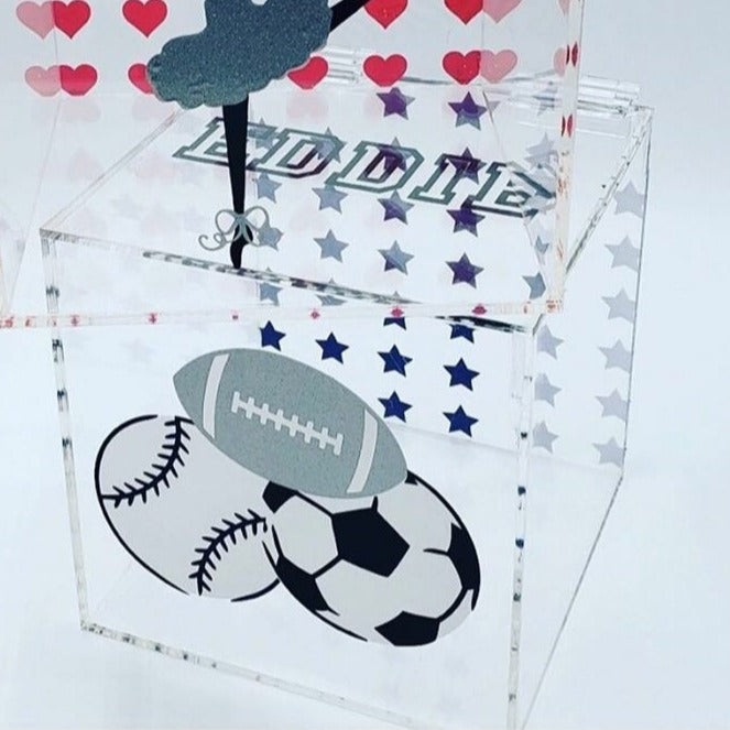 Sports Navy and Gray Theme Box