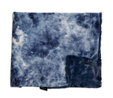 Navy Tie Dye Navy Minky blanket