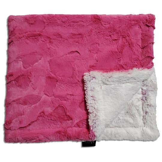Fuchsia Frost Minky Blanket