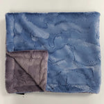 Cozy Blue and Grey Blanket