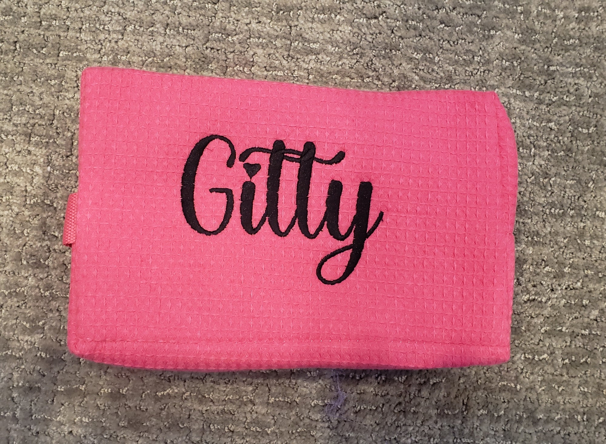 Hot Pink Waffle Toiletry Bag