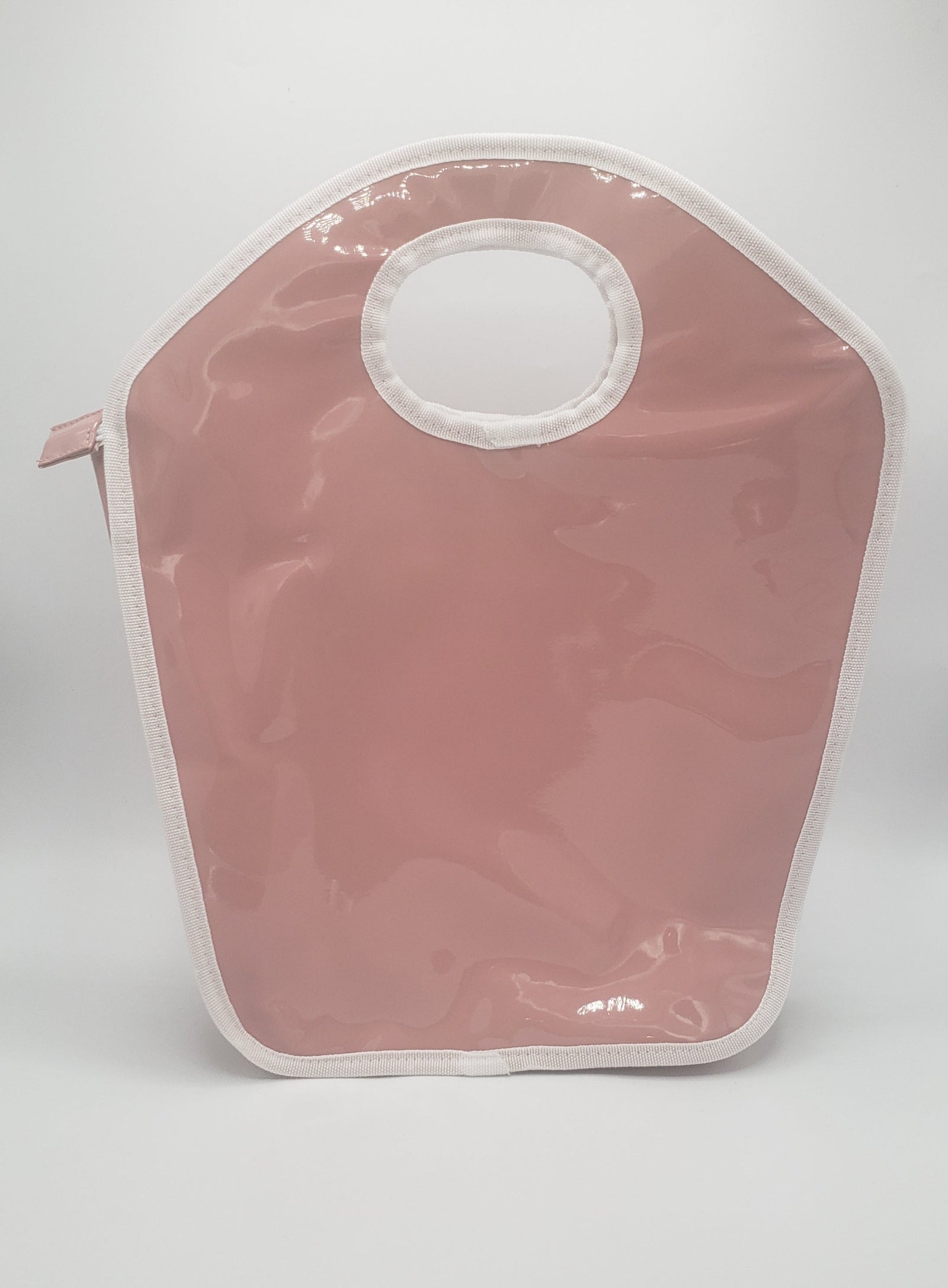 Blush Vinyl Keyhole Bag