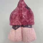 Smokey Raspberry Pink Girls Hooded Towel