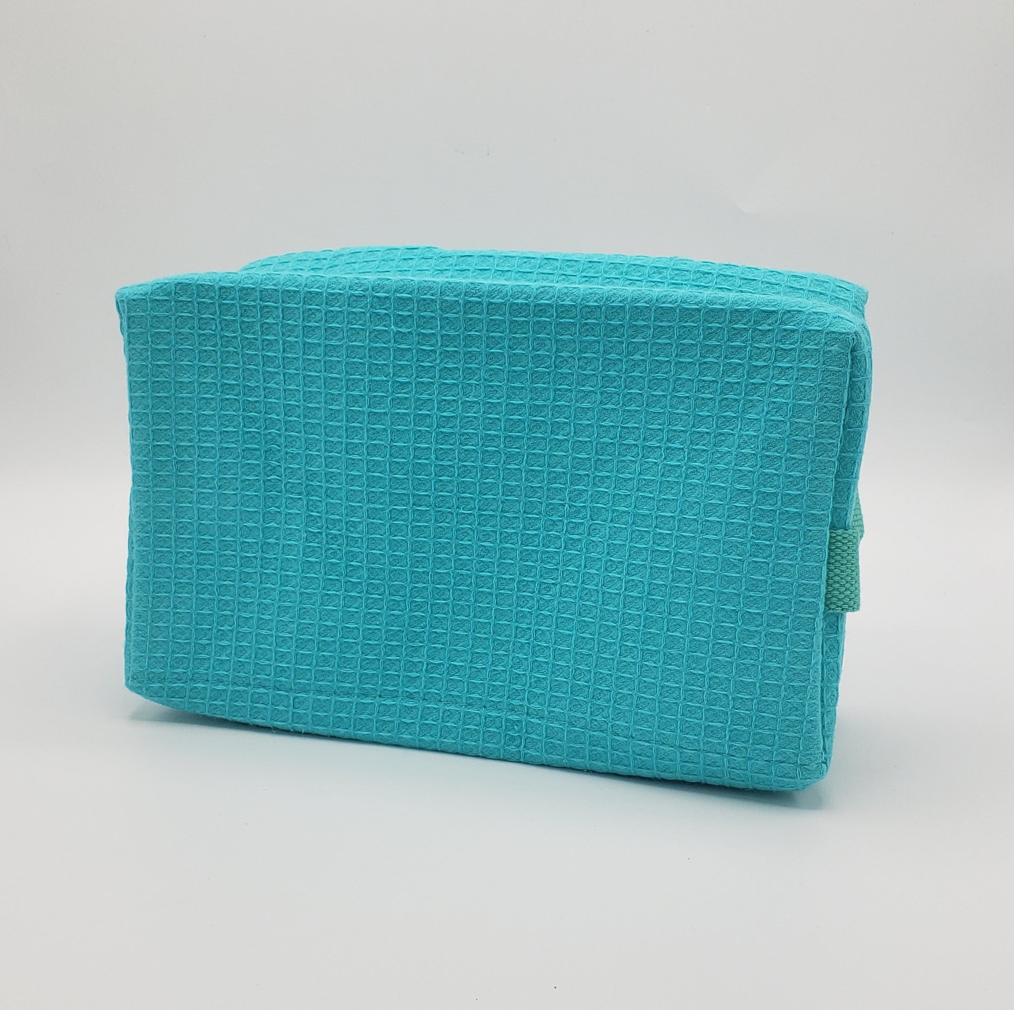 Teal Waffle Toiletry Bag