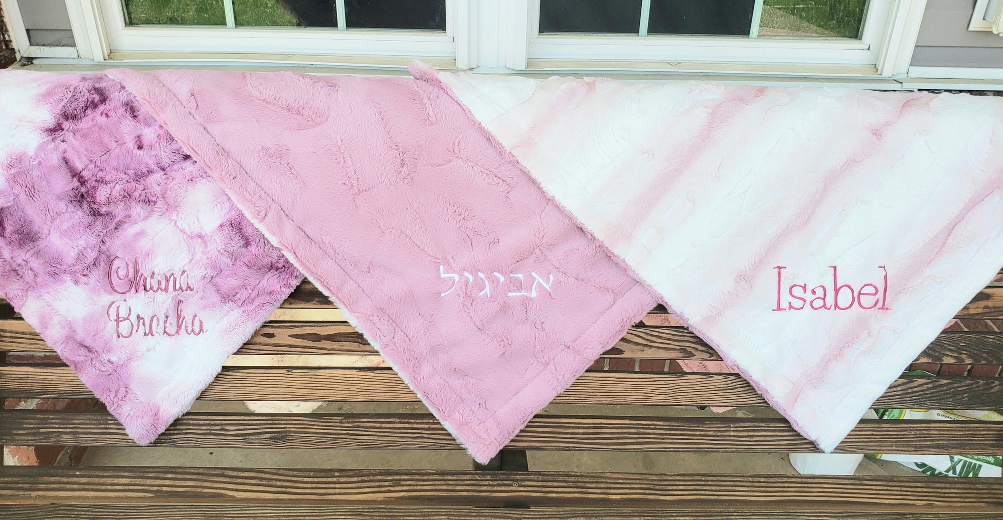 Cozy Blush Cream Minky Blanket