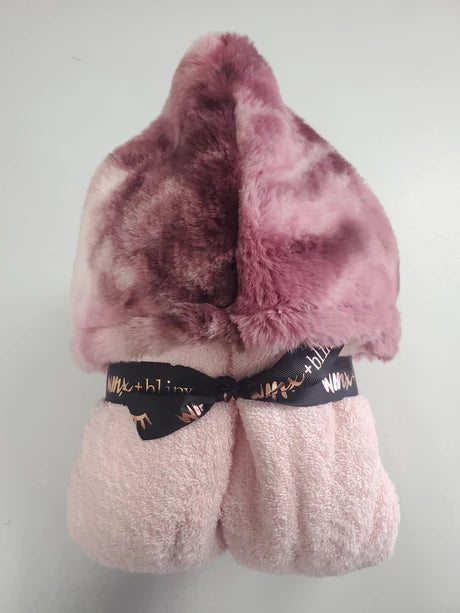 Sorbet Merlot Pink Girls Hooded Towel