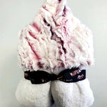 Zebra Rose Pink Girls Hooded Towel