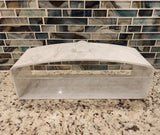 Luxe Rectangle Cake Display with Rounded Edges and Marble Design