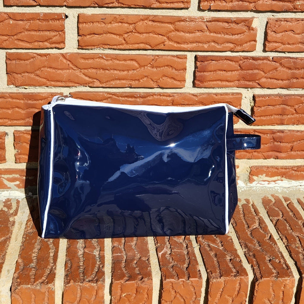 Navy and White Toiletry Pouch