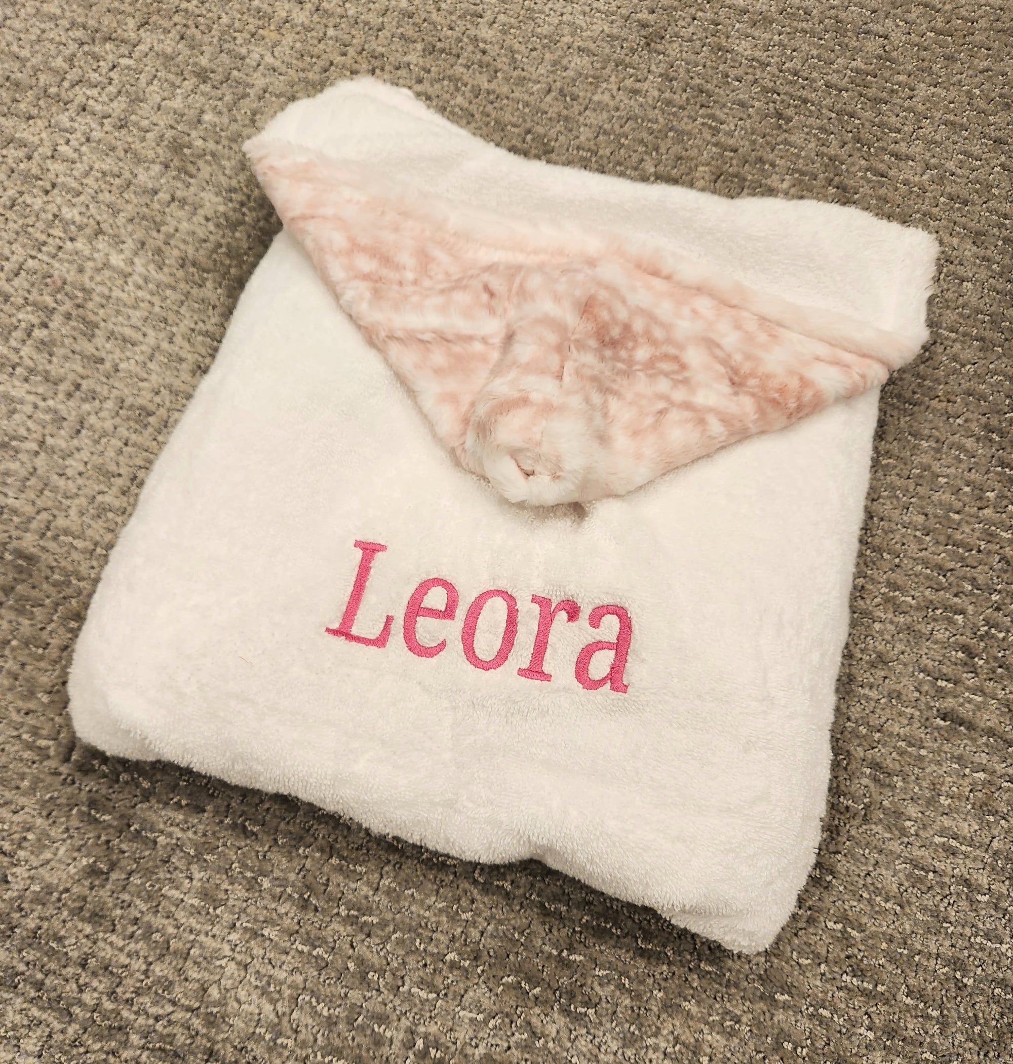 Cibirian Blush Pink Girls Hooded Towel