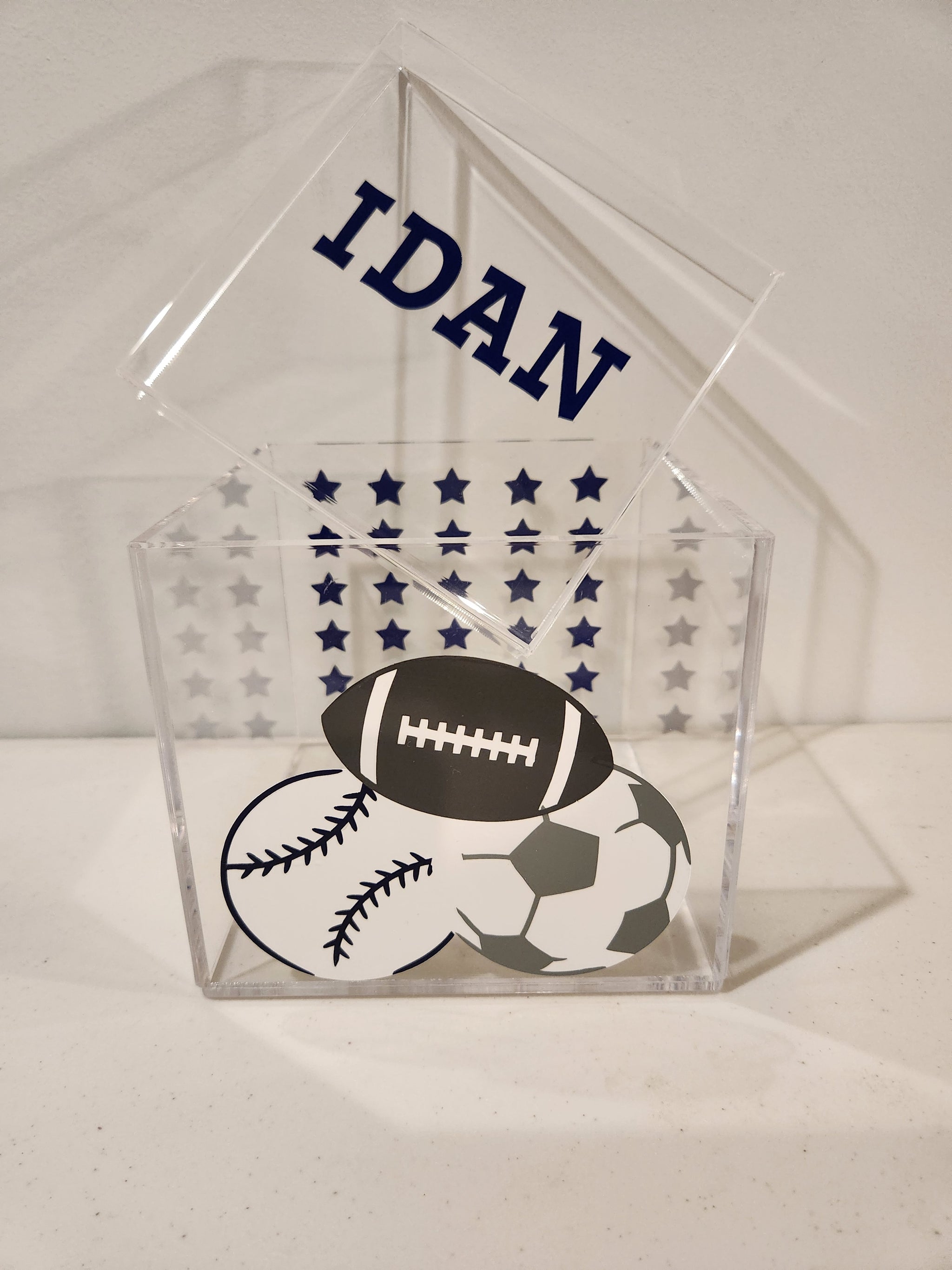 Sports Navy and Gray Theme Box