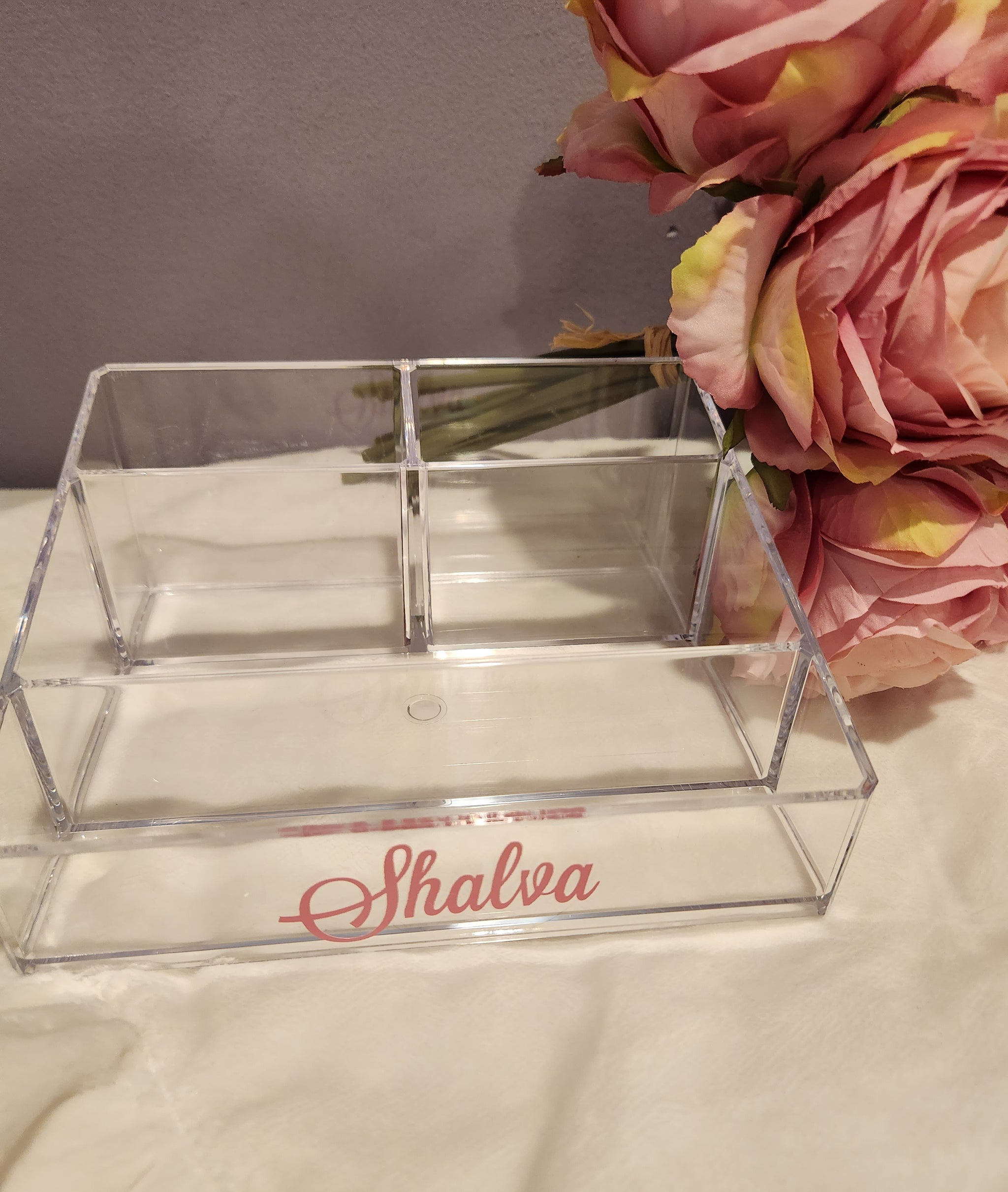 Lucite Makeup Organizer