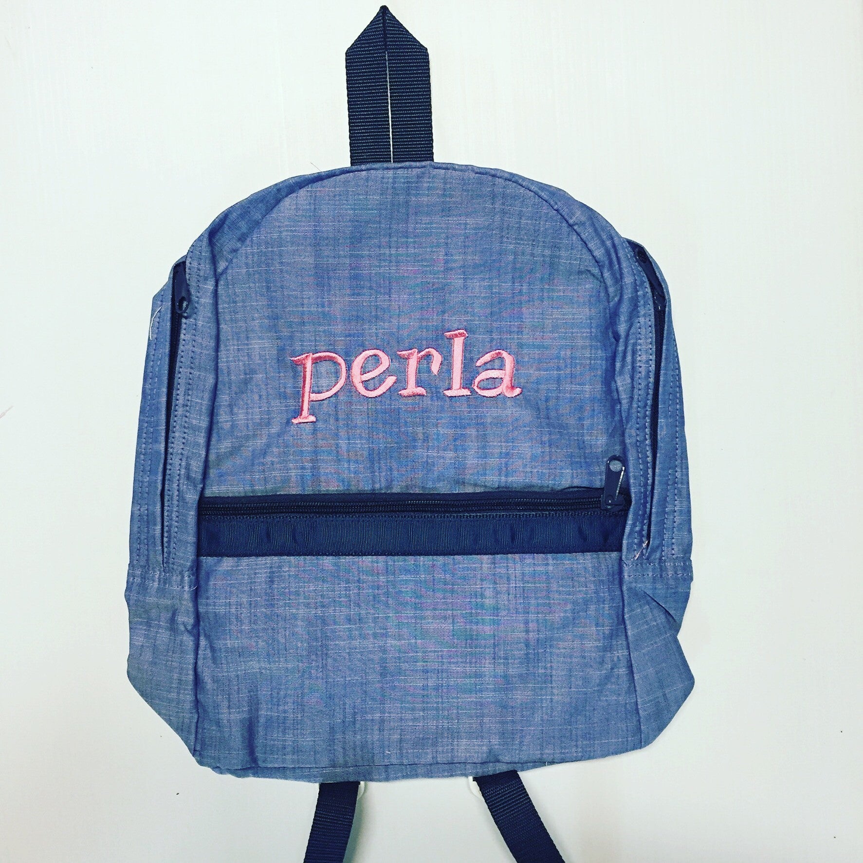 Blue Chambray Backpack