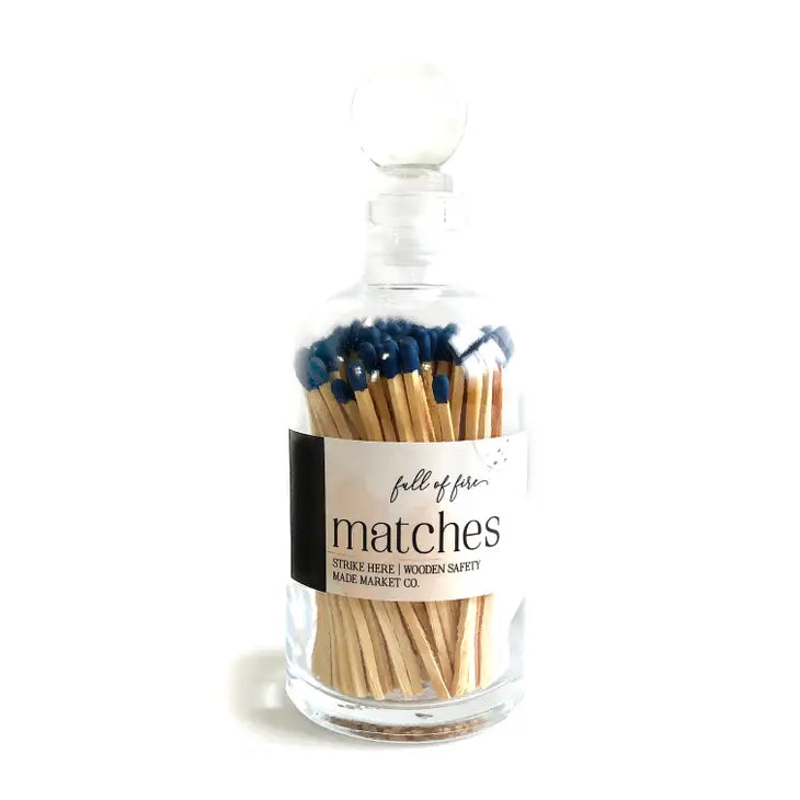 Dark Blue Full of Fire Matches