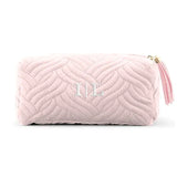 Small Velvet Quilted Makeup Bag