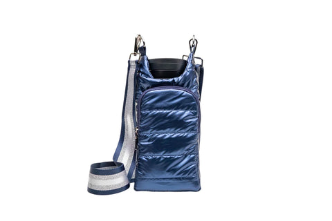 Navy Blue Water Bottle Crossbody Bag