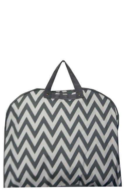 Gray and White Garment Bag