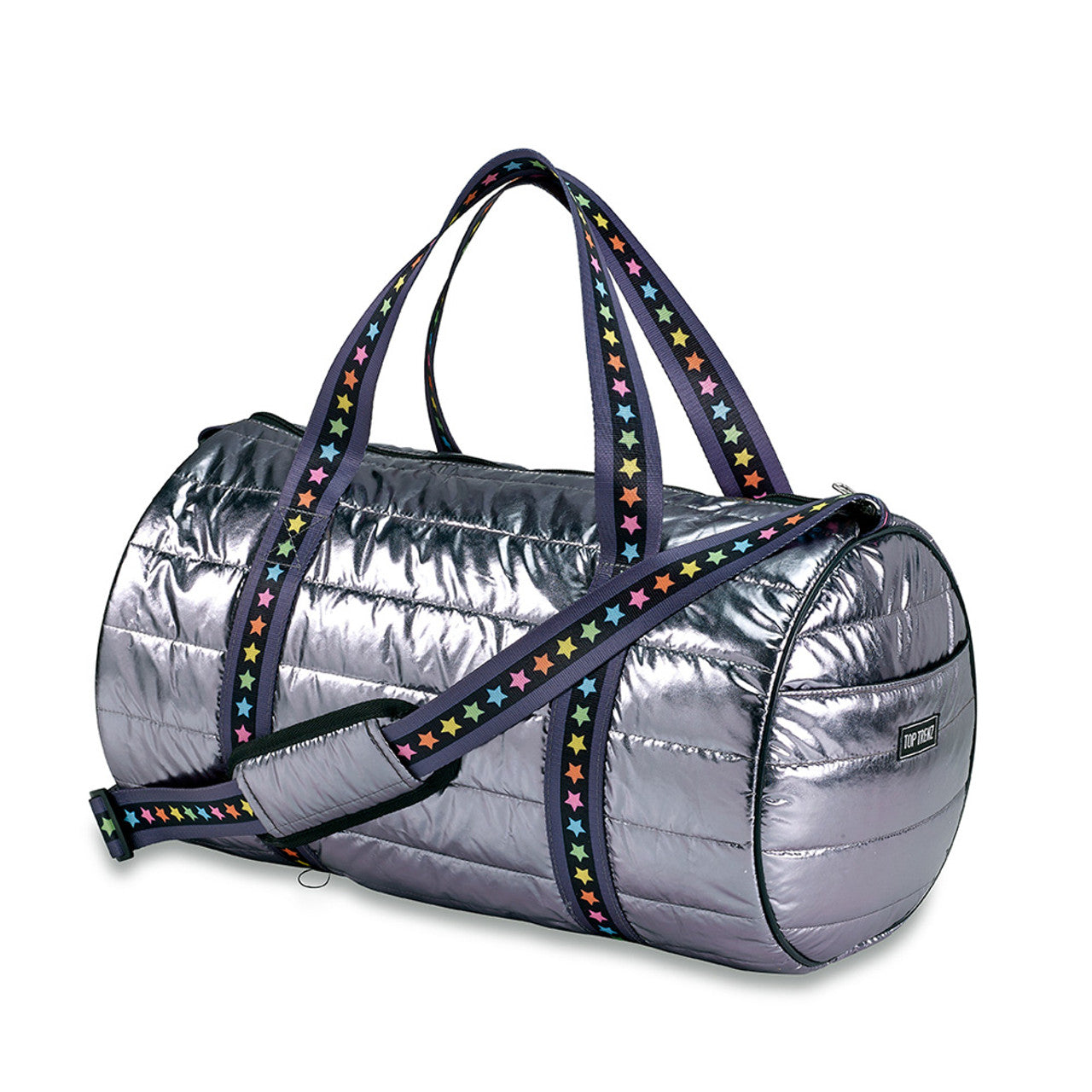 Gunmetal Puffer Duffle w/ Multi Star Straps