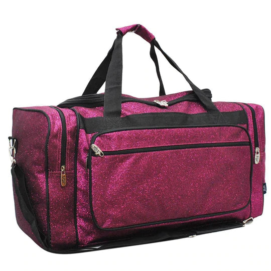 Hot Pink Glitter 23" Duffle Bag