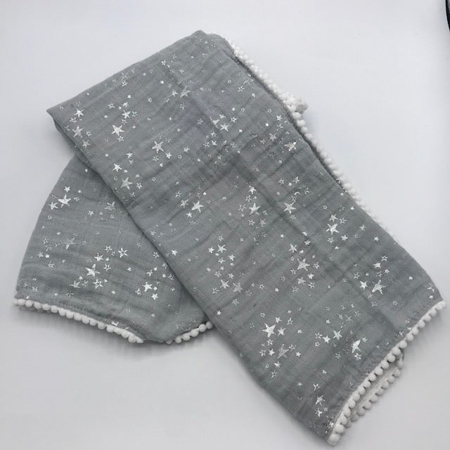 Gray Star Swaddle