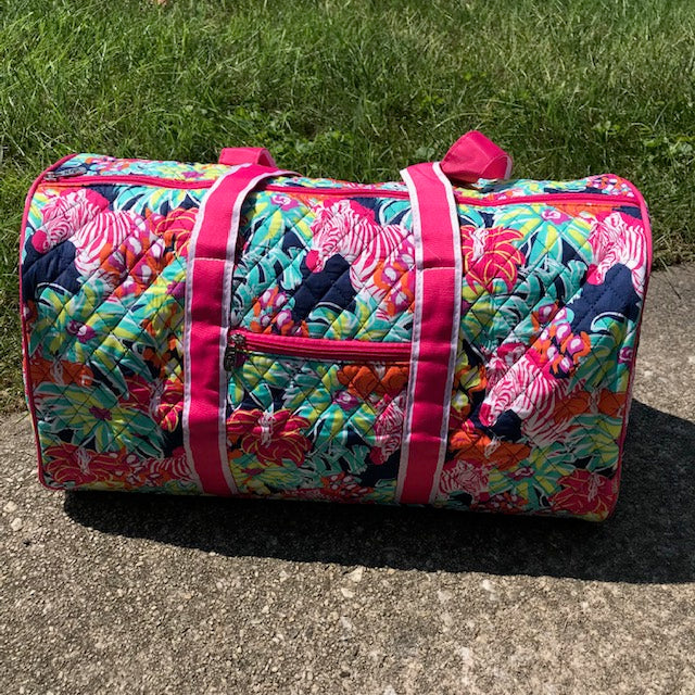 Safari Pinks Quilted Duffle