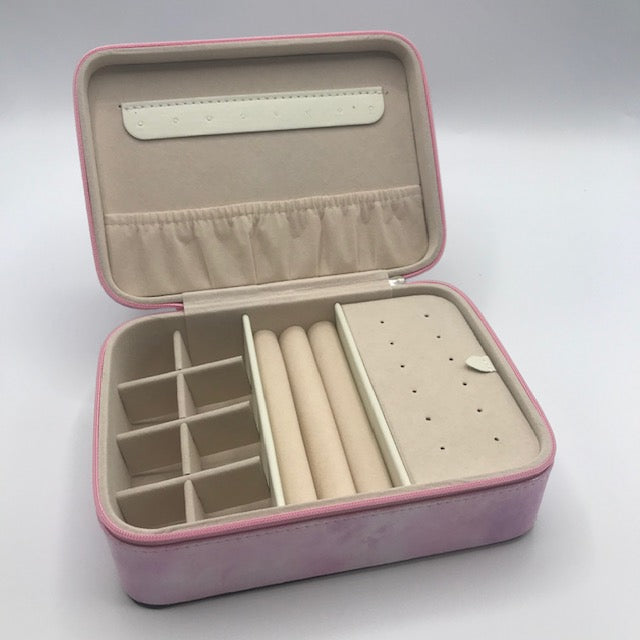 Light Pink Shimmer Jewelry Case