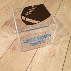 Football Lucite Box