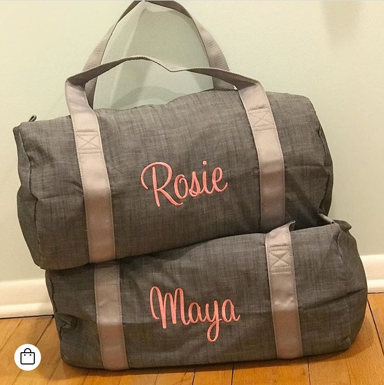 Gray Chambray Medium Duffle