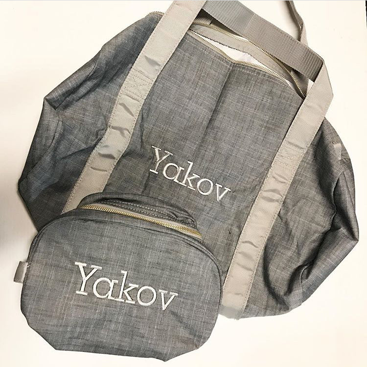 Gray Chambray Medium Duffle