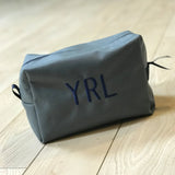 Boys Gray with Navy Toiletry Bag