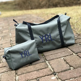 Boys Gray with Navy Toiletry Bag