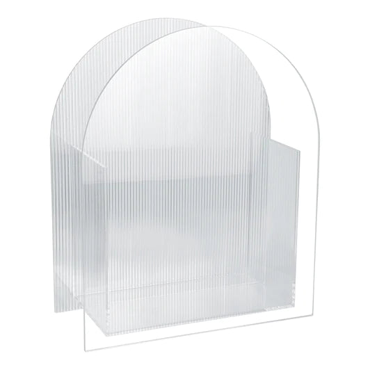 Clear Lucite Magazine Rack