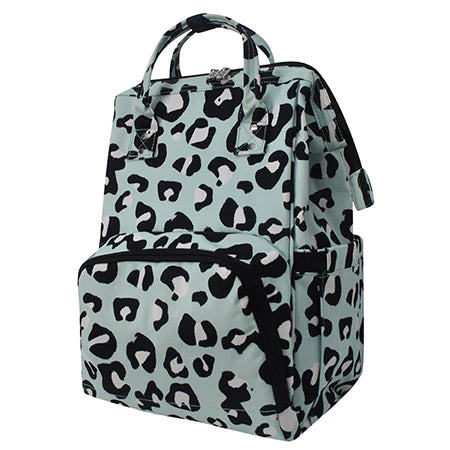 Baby Blue Cheetah Travel Backpack