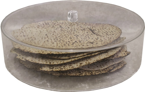 Round Matzah Box with Lid