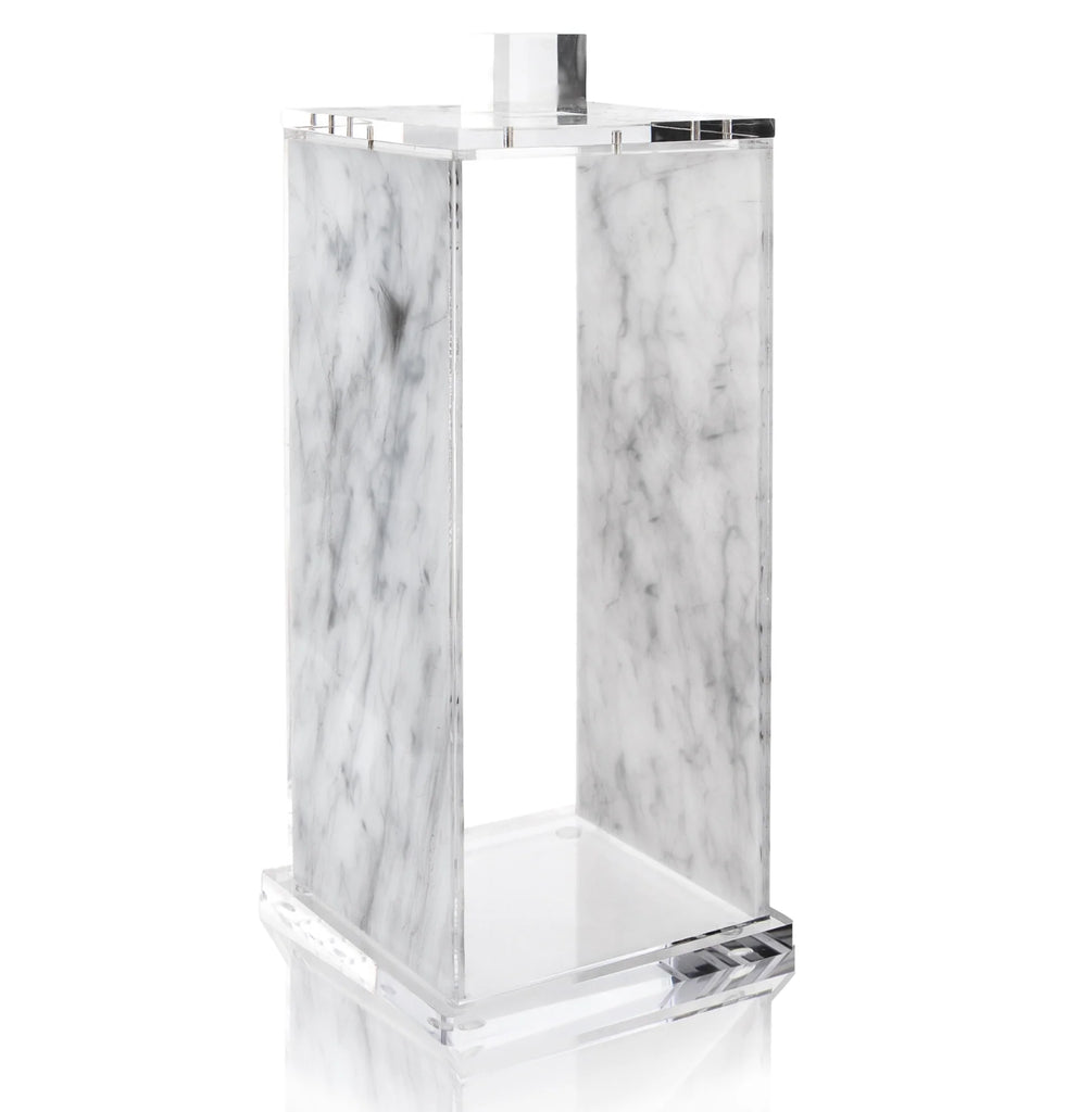 Large Marble Lucite Canister