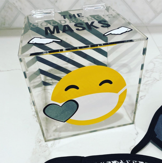 Lucite Mask Holder Box