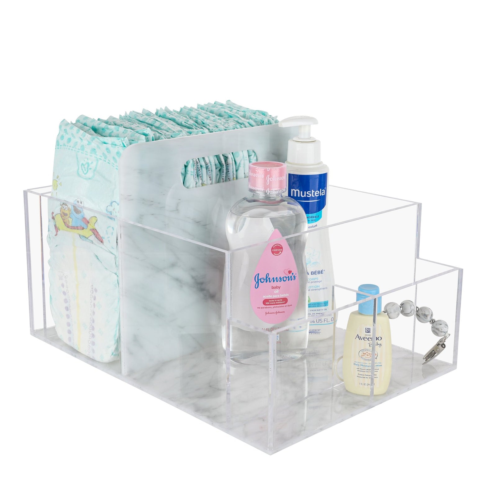 Lucite Diaper Caddy