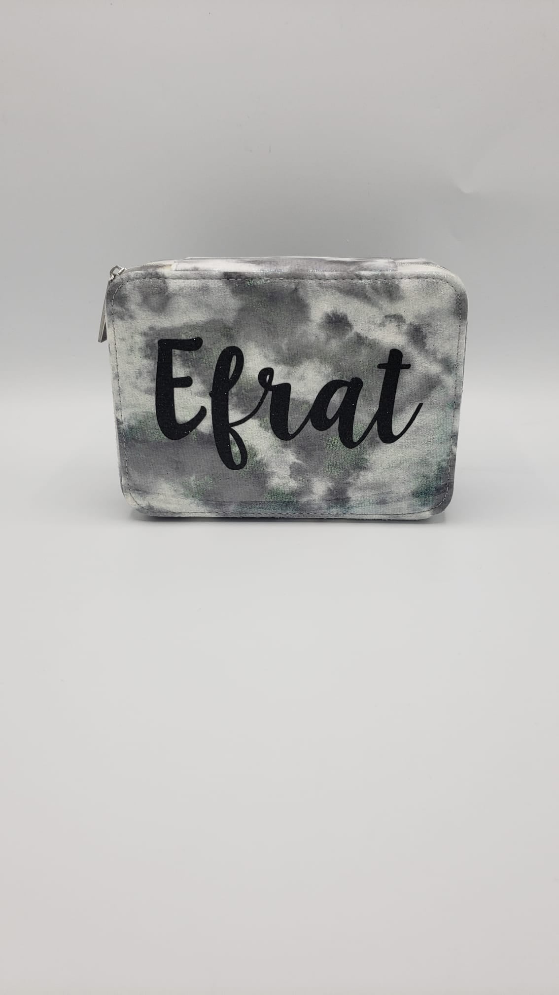 Black Tie Dye Jewelry Case