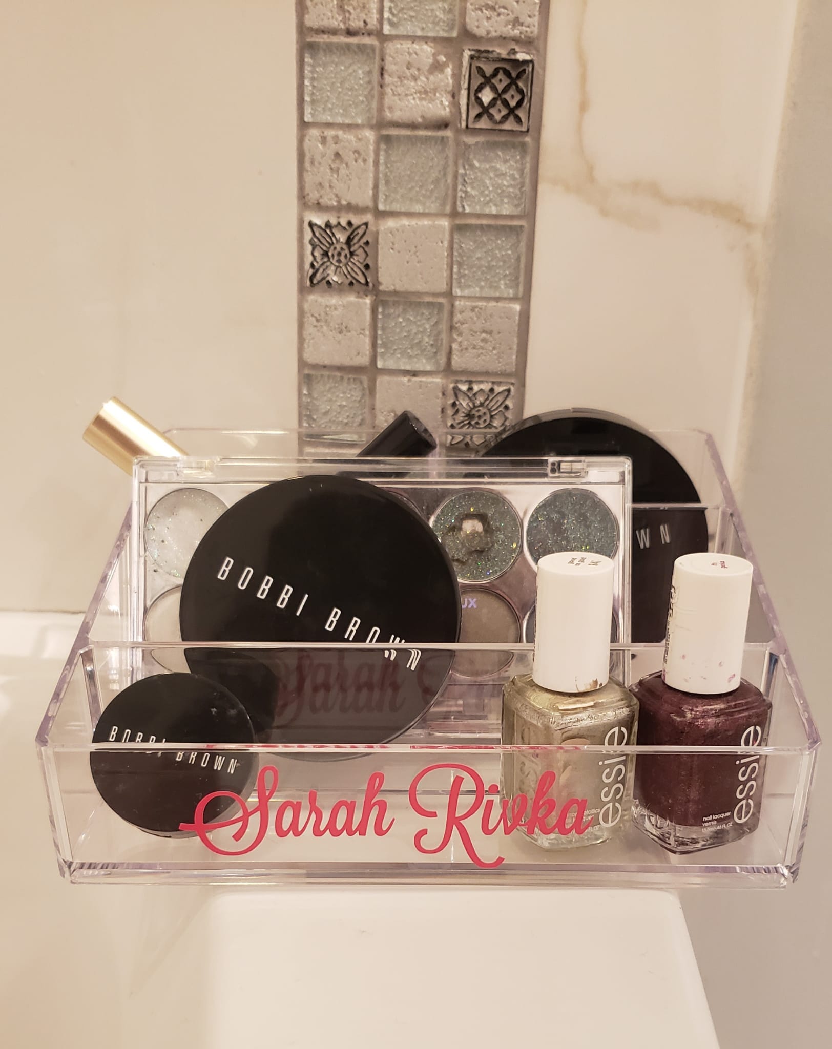 Lucite Makeup Organizer