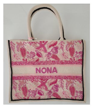 Beaded Pink Tote