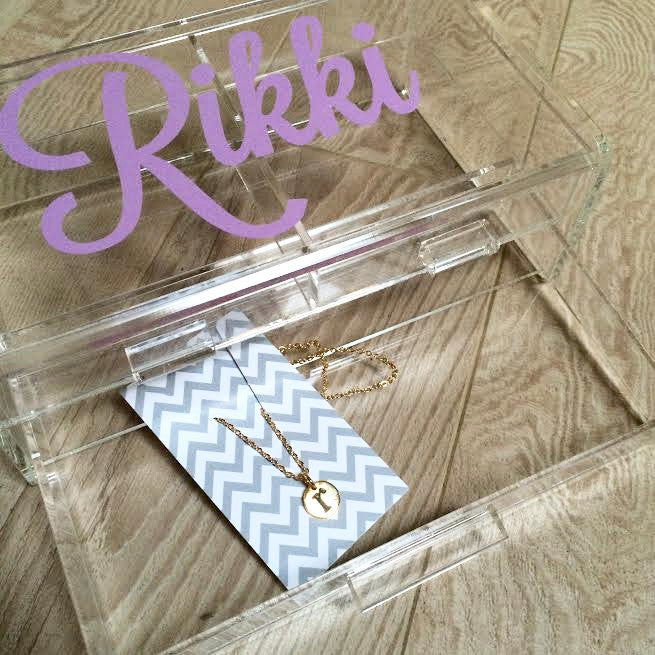 2 Drawer Lucite Jewelry Box