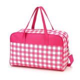 Hot Pink Check Travel Bag