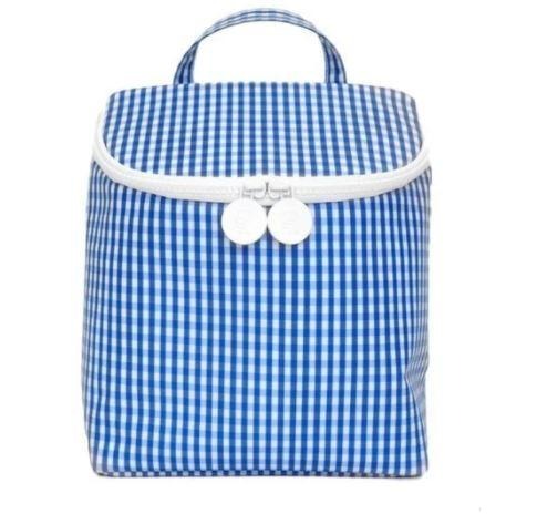 Blue Gingham Lunch/Bottle Bag