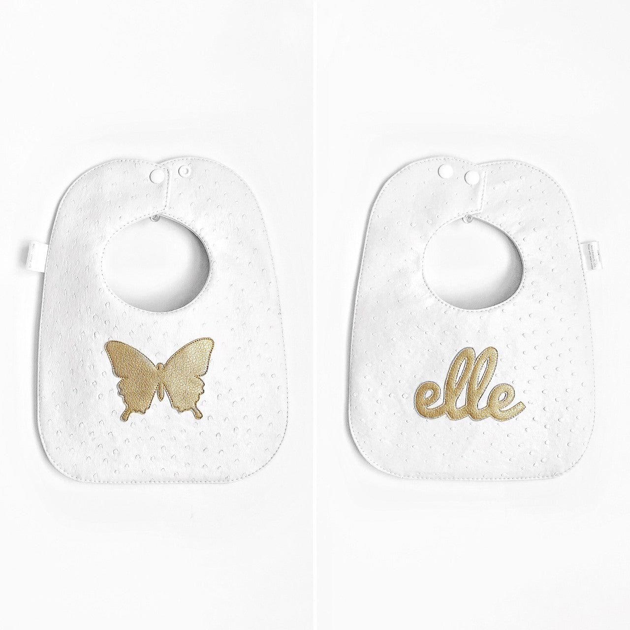 Double Sided Butterfly Vinyl Bib