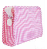 Pink Gingham Small Square Traveler