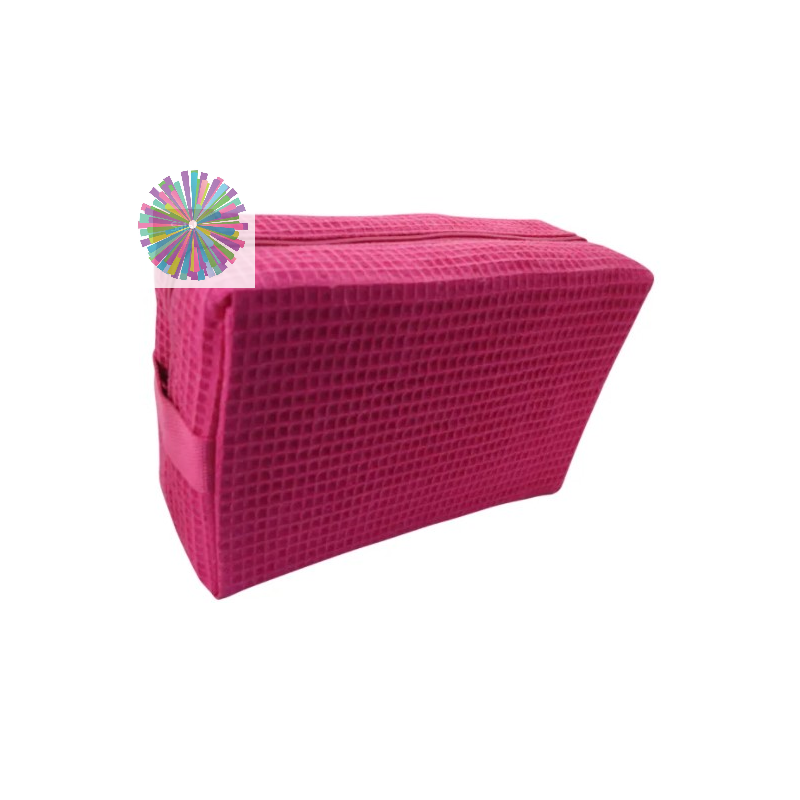 Hot Pink Waffle Toiletry Bag