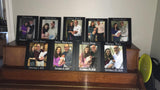 Large Personalized Picture Frame  8x10 black