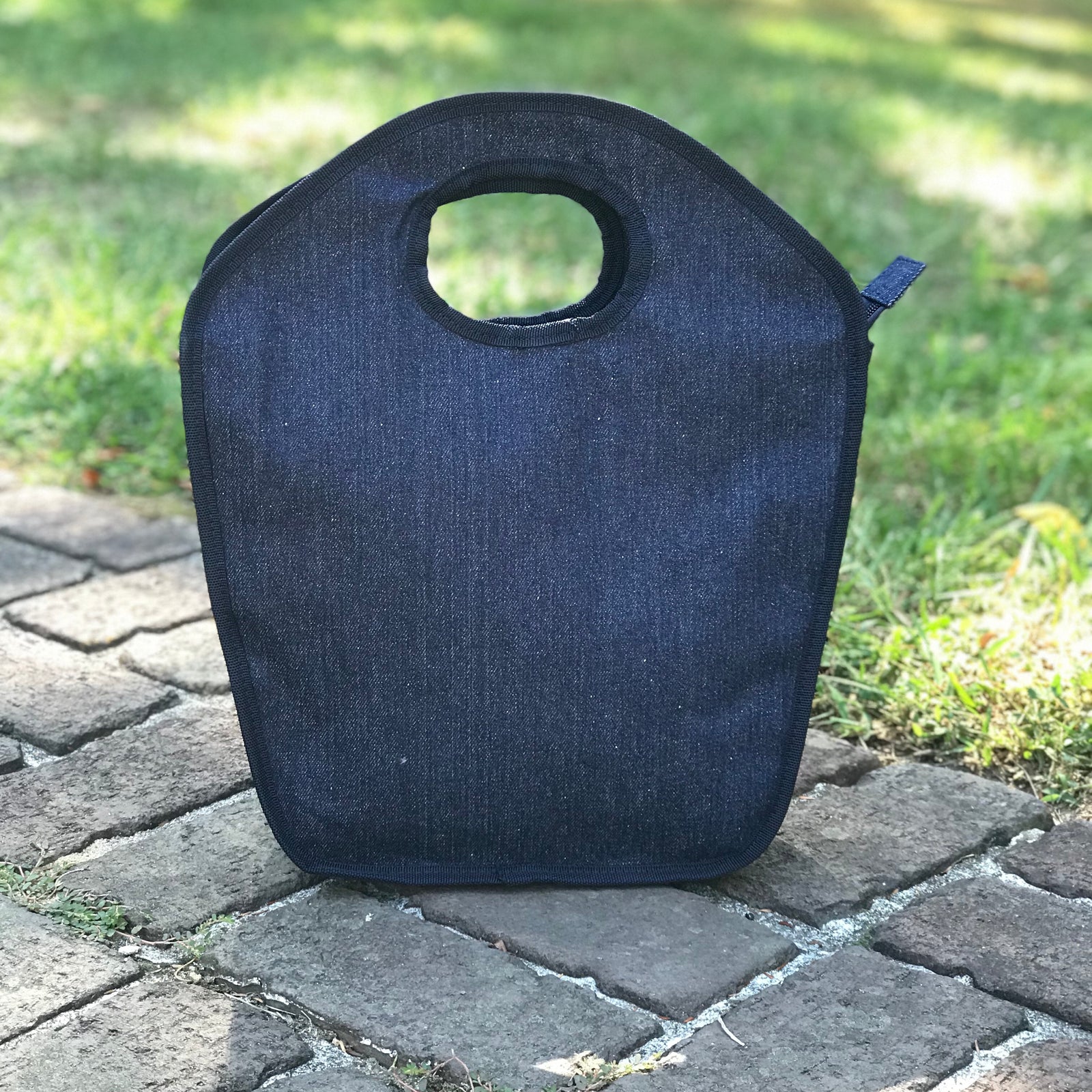 Denim Keyhole Bag