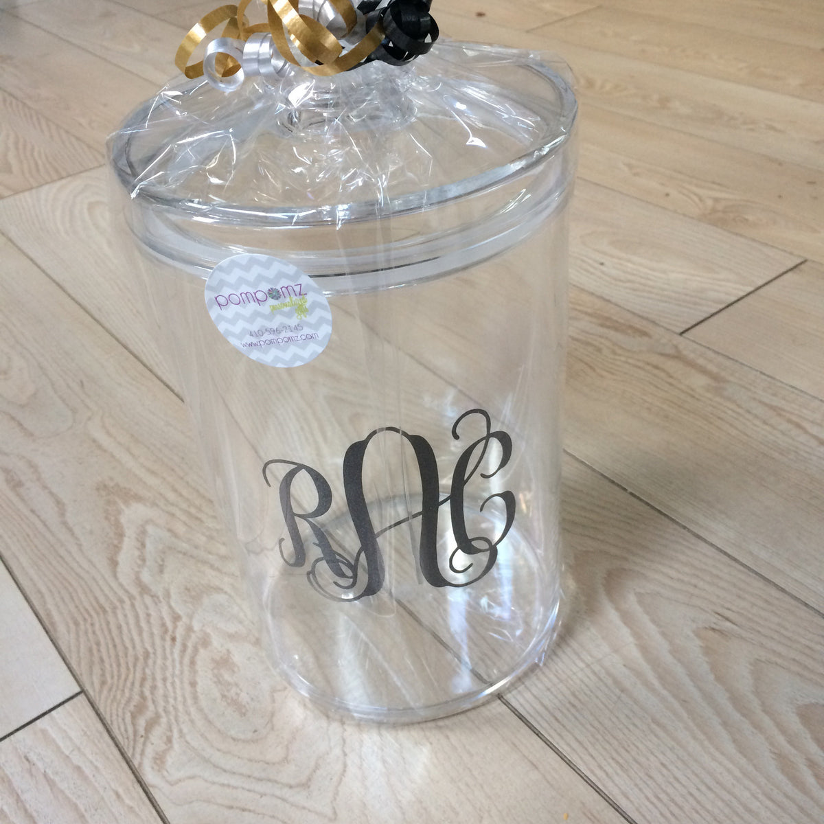 Lucite Large Round Cookie Jar